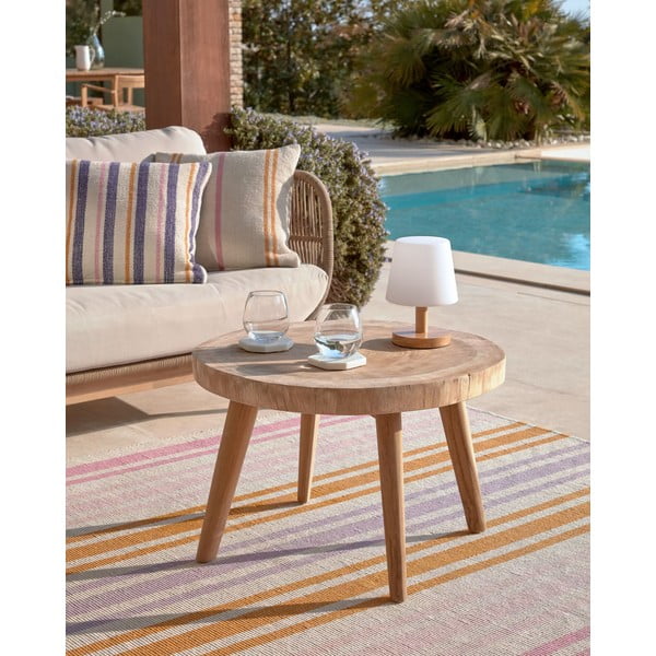 LED stmievateľná stolová lampa v prírodnej farbe (výška 22 cm) Ambar - Kave Home-image-1