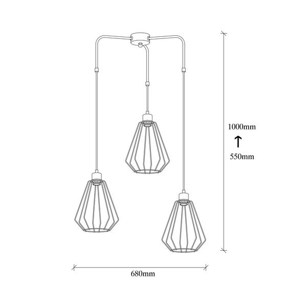 Čierne kovové závesné svietidlo Opviq lights Mathaios-image-2