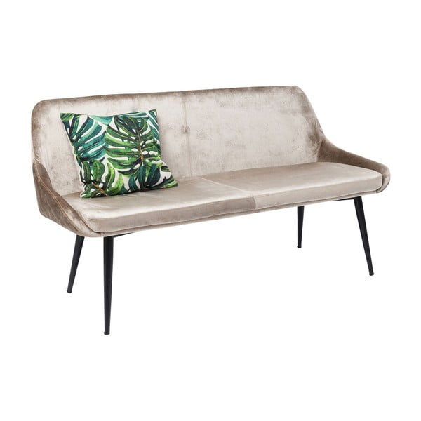 Béžová zamatová lavica Kare Design East Side-image-3