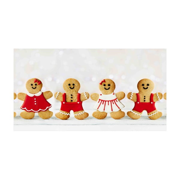 Kuchynský behúň Crido Consulting Happy Gingerbreads, dĺžka 100 cm