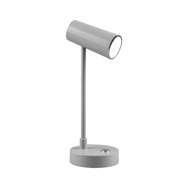 Svetlosivá LED stolová lampa so stmievačom (výška  28 cm) Lenny – Trio