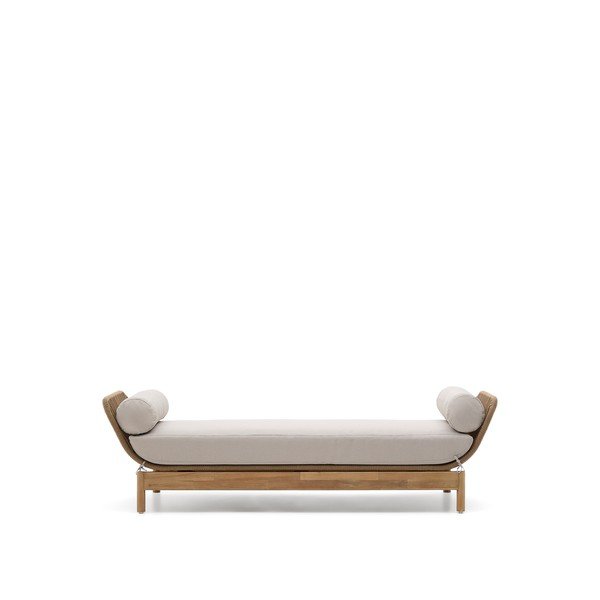 Záhradná pohovka z masívu akácie v prírodnej farbe Catalina – Kave Home