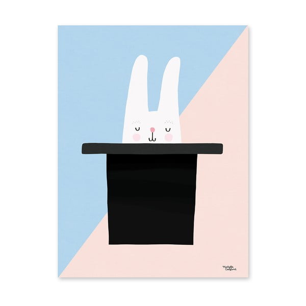 Plagát Michelle Carlslund Bunny Hat Trick, 30 x 40 cm
