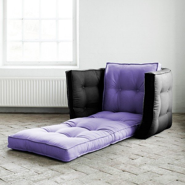 Rozkladacie kresielko Karup Dice Violet/Gray-image-1