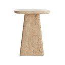 Odkladací stolík s doskou z kameňa 40x40 cm Kepami – Light & Living