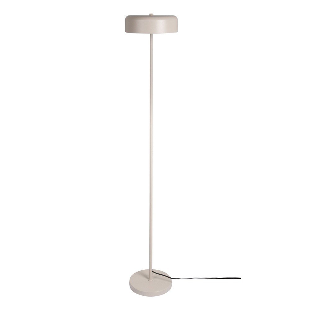 E-shop Béžová stojacia lampa s kovovým tienidlom (výška 140 cm) Riqueza Palo – Leitmotiv