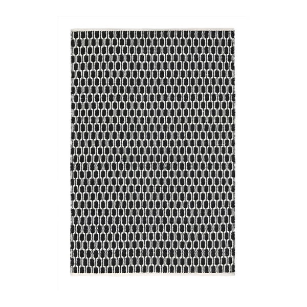 Čierno-biely obojstranný koberec vhodný aj do exteriéru Green Decore Aria, 120 × 180 cm
