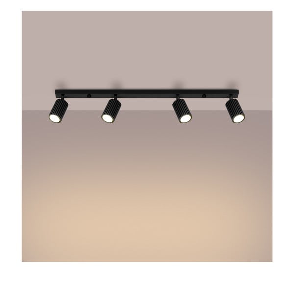 Čierne bodové svietidlo 6,5x81 cm Gleam – Sollux-image-2