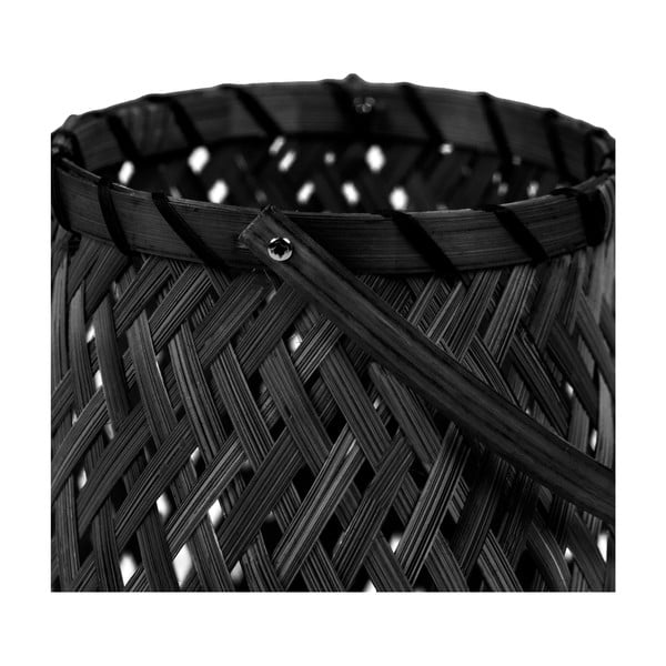 Čierny bambusový lampáš Compactor Bamboo Lantern, ⌀ 18 cm-image-1