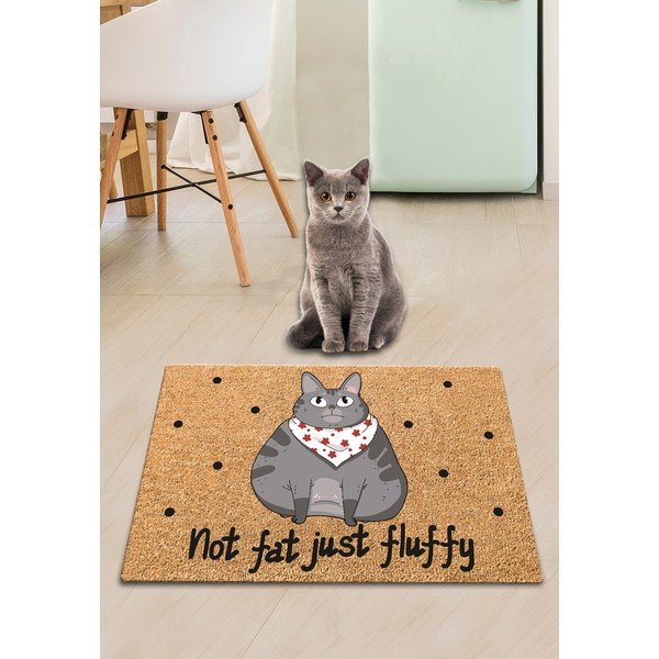 Podložka pod misku pre mačku Petpetite Not Fat Just Fluffy, 60 x 40 cm-image-2