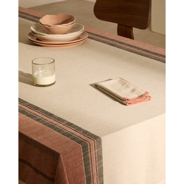 Obrus ​​s prímesou ľanu 170x250 cm Veliat – Kave Home-image-3