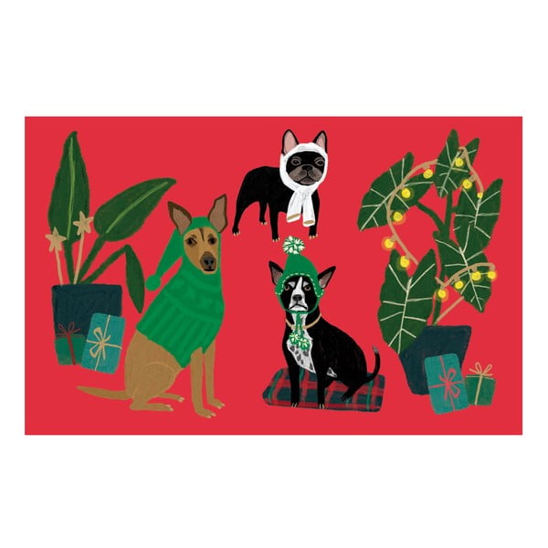Prianie v súprave 8 ks s vianočným motívom Cat and Dog Palais  – Roger la Borde