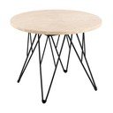 Okrúhly odkladací stolík s doskou v dekore mramoru ø 55 cm Prunus – Actona