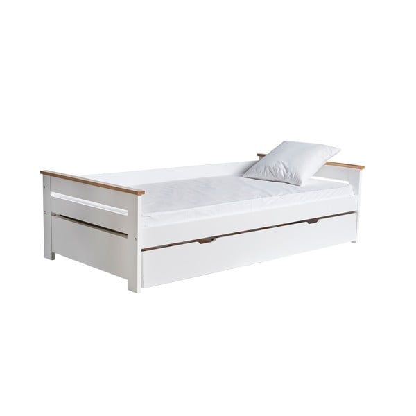 Biela rozkladacia posteľ Marckeric Lola, 90 × 190 cm