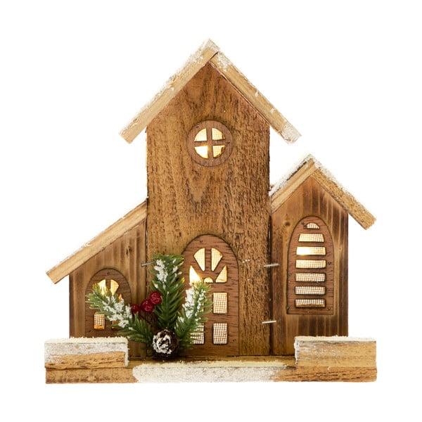 Dekoratíny osvetlený drevený domček Dakls