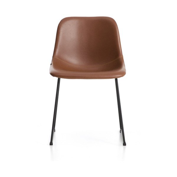 Koňakovohnedá jedálenská stolička Zahara – Kave Home-image-1