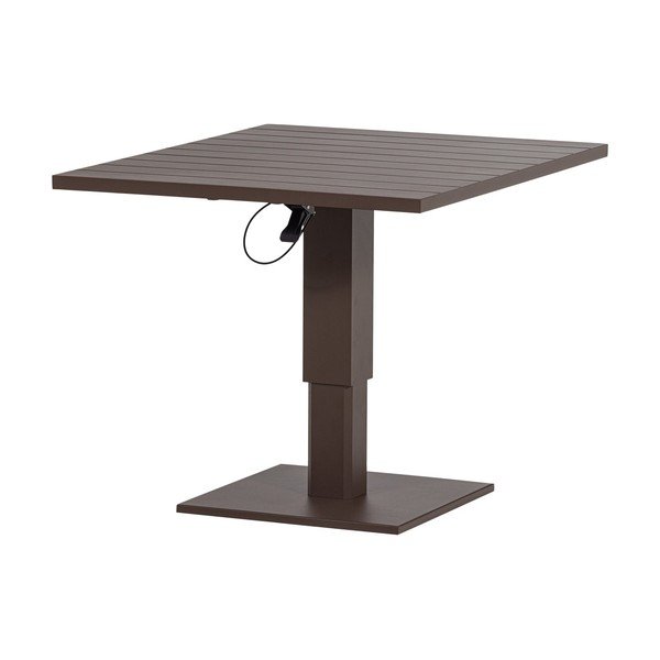 Kovový záhradný jedálenský stôl 80x100 cm Tesso – WOOOD-image-3