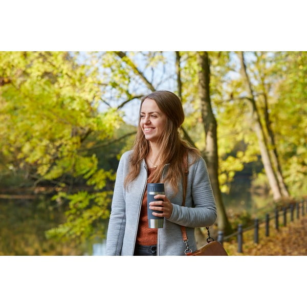 Sivý termo hrnček 0.36 l Easy Twist - Tefal-image-1