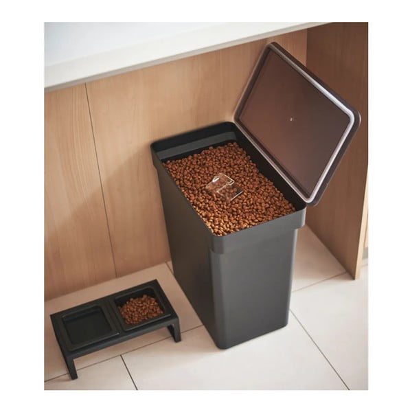 Súprava misky a boxu na granule pre domáceho maznáčika Tower – YAMAZAKI-image-1
