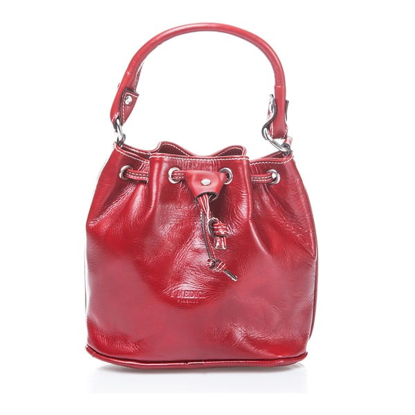 Červená dámska kabelka z teľacej kože Medici of Florence Lucia