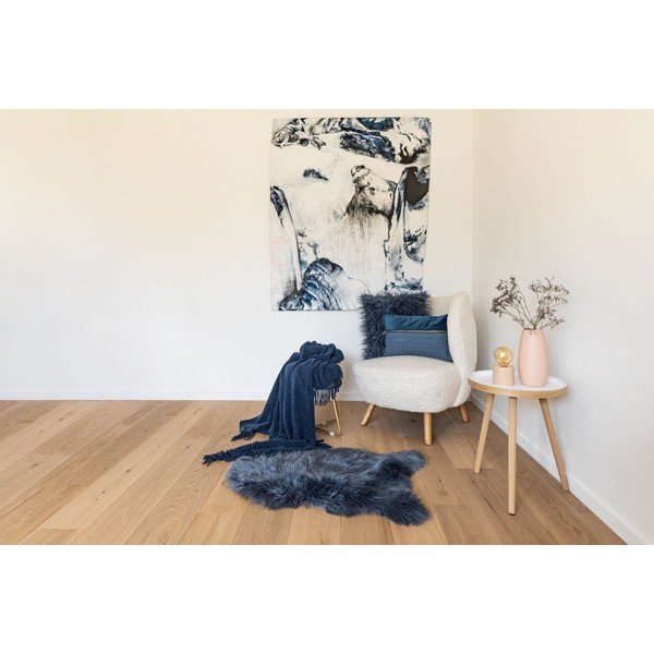Modrá umelá kožušina Tiseco Home Studio Sheepskin, 60 × 90 cm-image-1