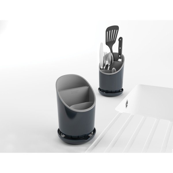 Sivý stojan na príbory a kuchynské nástroje Joseph Joseph Dock-image-2