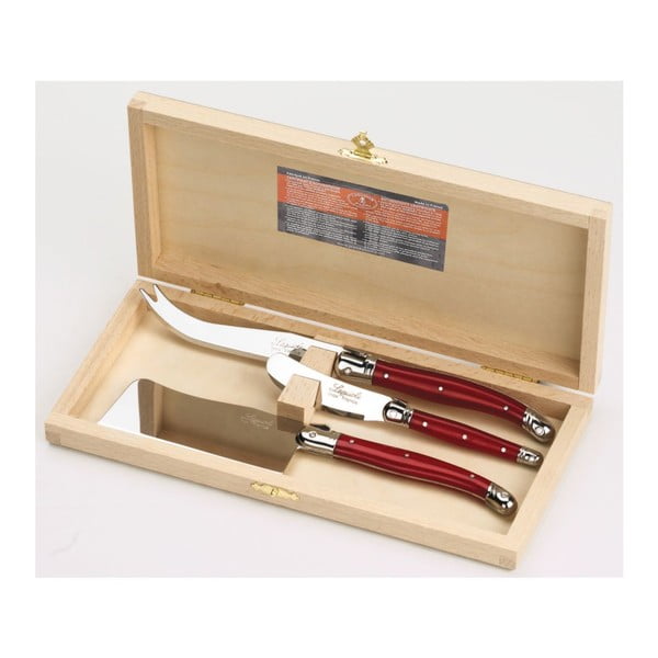 Set 3 nástrojov na syry v drevenom balení Jean Dubost Stainless