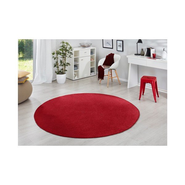 Červený koberec Hanse Home, Ø 133 cm-image-1