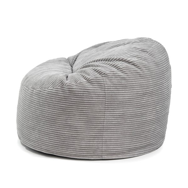 Svetlosivý menčestrový detský sedací vak Om 85 – SLOWDOWN-image-3