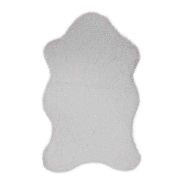 Biely koberec z umelej kožušiny Tavsantuyu White, 100 × 160 cm