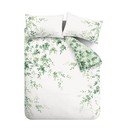 Bielo-zelené bavlnené predĺžené obliečky na dvojlôžko 230x220 cm Scenic Leaves – RHS