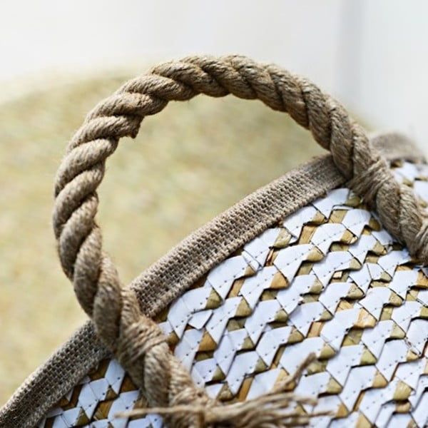 Ručne vyrábaný kôš z morskej trávy a’miou home Purao, ⌀ 28 cm-image-1