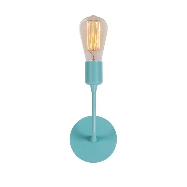 Bledomodrá nástenná lampa Simple Drop-image-4