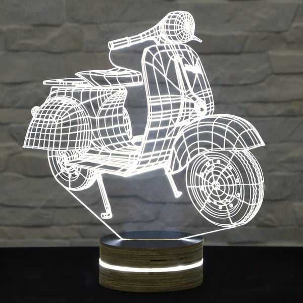 3D stolová lampa Motocycle