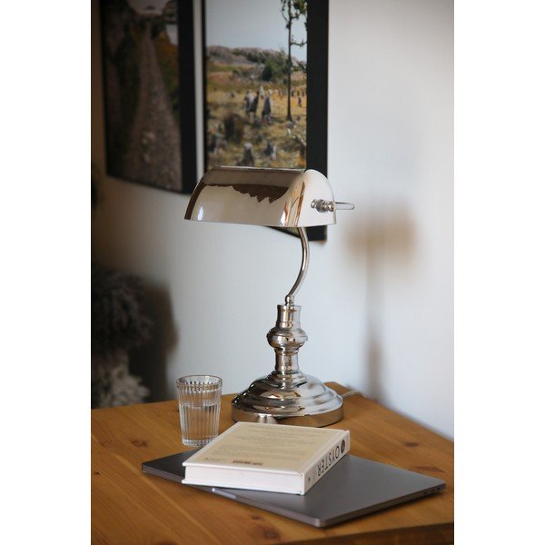 Stolová lampa v striebornej farbe (výška  22,5 cm) Bankers – Markslöjd-image-1