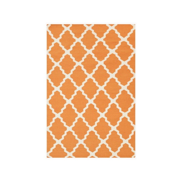 Vlnený koberec Kilim Jasmina Orange, 160x230 cm