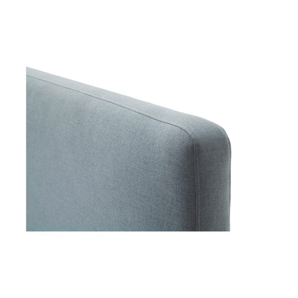 Sivomodrá čalúnená dvojlôžková posteľ s úložným priestorom s roštom 140x200 cm Mattis – Meise Möbel-image-4