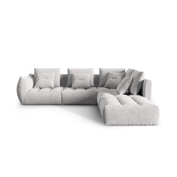 Svetlosivá rohová pohovka (pravý roh/do L) Bloom – Micadoni Home