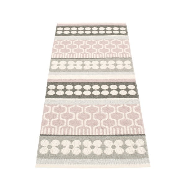 Svetloružovo-sivý vnútorný a vonkajší behúň 70x180 cm Asta Pale Rose – Pappelina