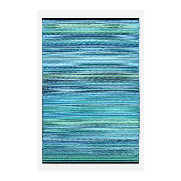 Modro-zelený obojstranný vonkajší koberec Green Decore Weaver, 90 x 150 cm
