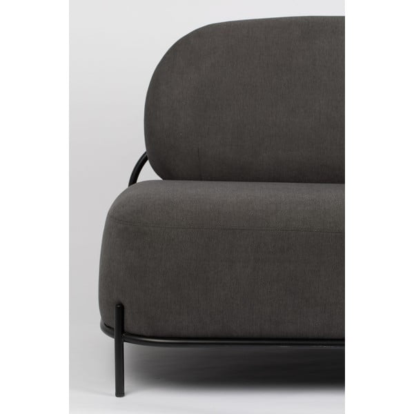 Tmavosivá pohovka White Label Polly-image-3