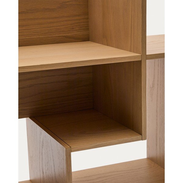 Modulárny policový systém v dekore duba v prírodnej farbe 80x80x25 cm Ina – Kave Home-image-4