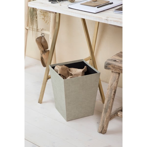 Béžový odpadkový kôš Sofia Canvas Paper Laminate – Bigso-image-1