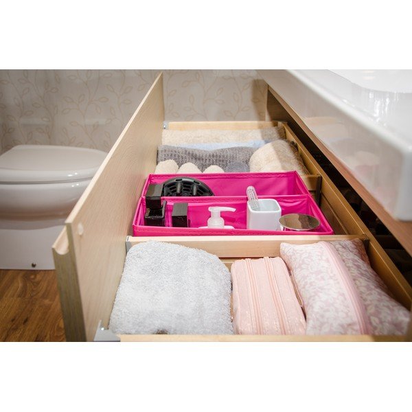 Sada 2 ružových textilných boxov JOCCA, 28 × 13 cm-image-1