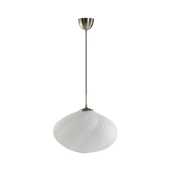 Biele/v striebornej farbe so stmievačom závesné svietidlo z opálového skla ø 50 cm Meringue – Jotex