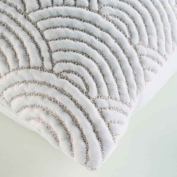 Biela/béžová súprava prikrývky a obliečky na vankúš jersey 220x240 cm Cassandra – douceur d'intérieur-image-3