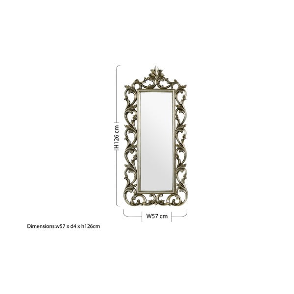Nástenné zrkadlo 57x126 cm Champagne – Premier Housewares-image-1