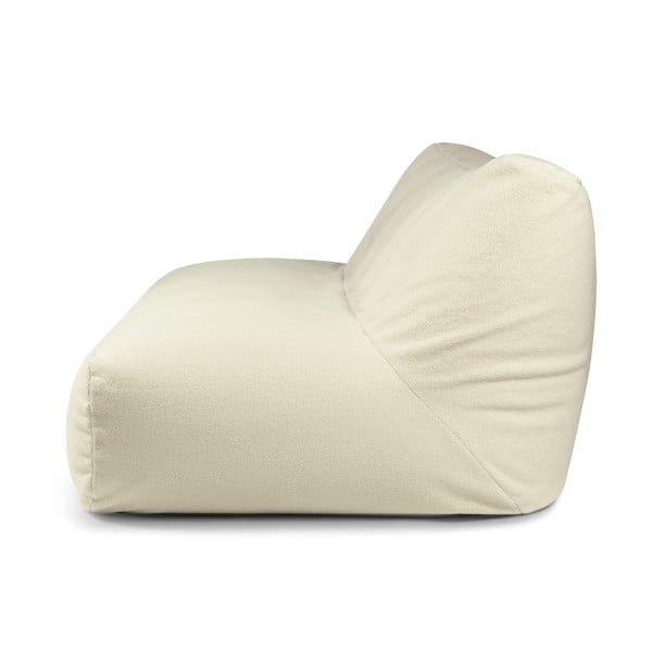 Krémový sedací vak z textílie buklé Sofa Tube 190 – SLOWDOWN-image-2