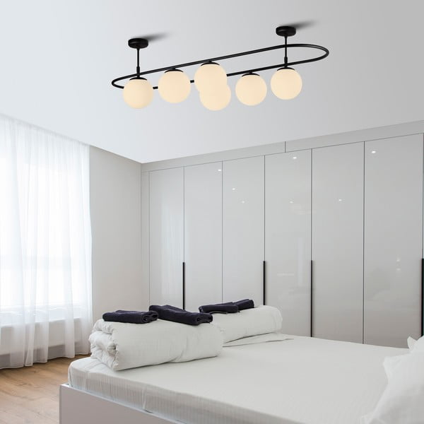 Čierne stropné svietidlo Squid Lighting Elips, dĺžka 124 cm-image-3