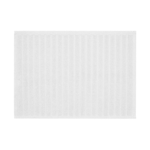 Biela kúpeľňová predložka Jalouse Maison Tapis De Bain Duro Blanc, 50 × 70 cm